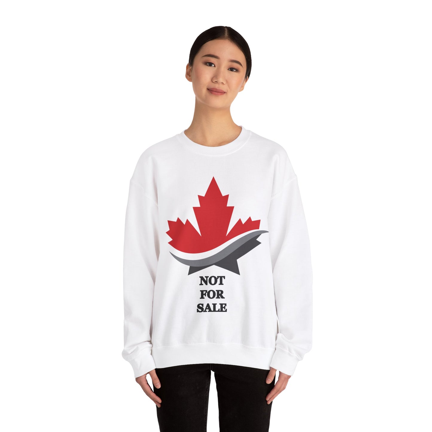 Maple Leaf Canada Not For Sale Crewneck Sweatshirt