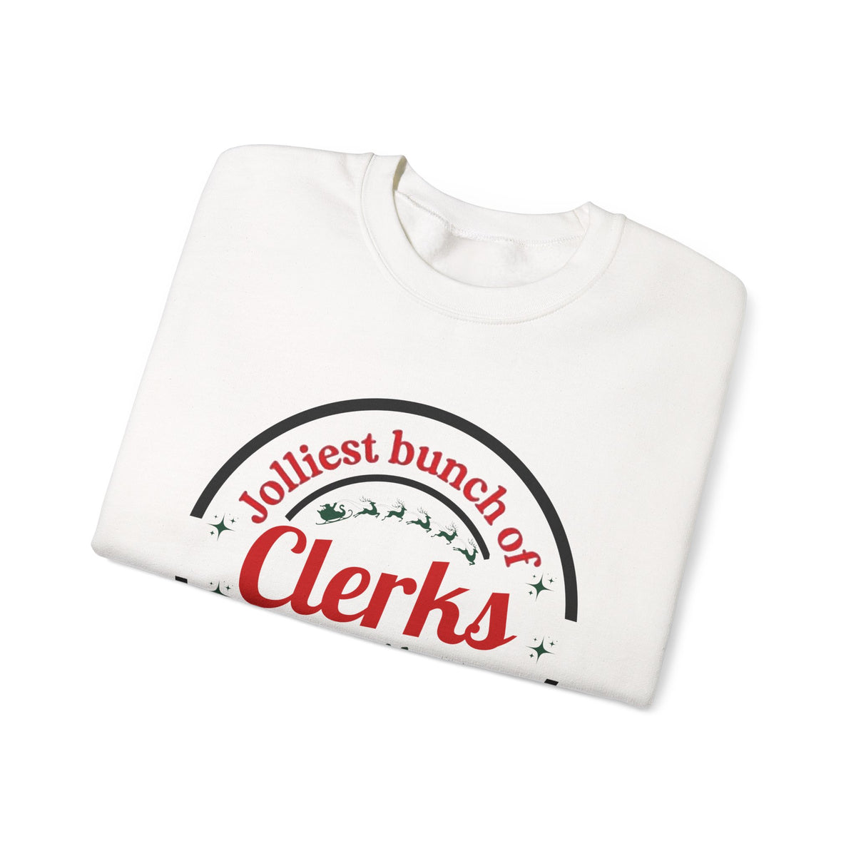 Jolliest Bunch Of Clerks Unisex Heavy Blend™ Crewneck Sweatshirt