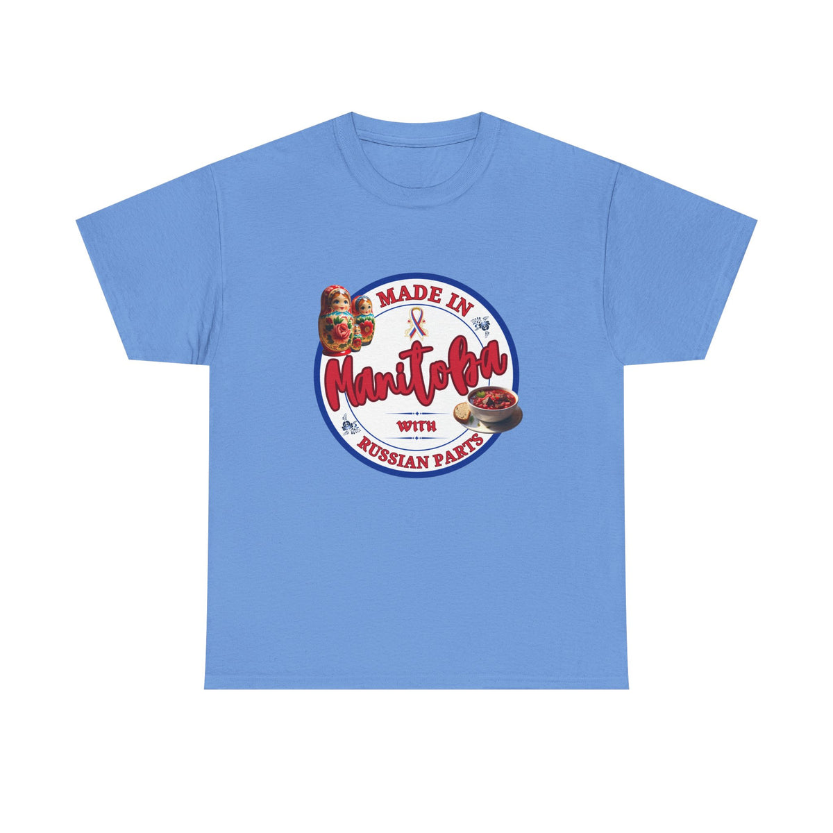Made In Manitoba With Russian Parts Unisex Heavy Cotton Tee