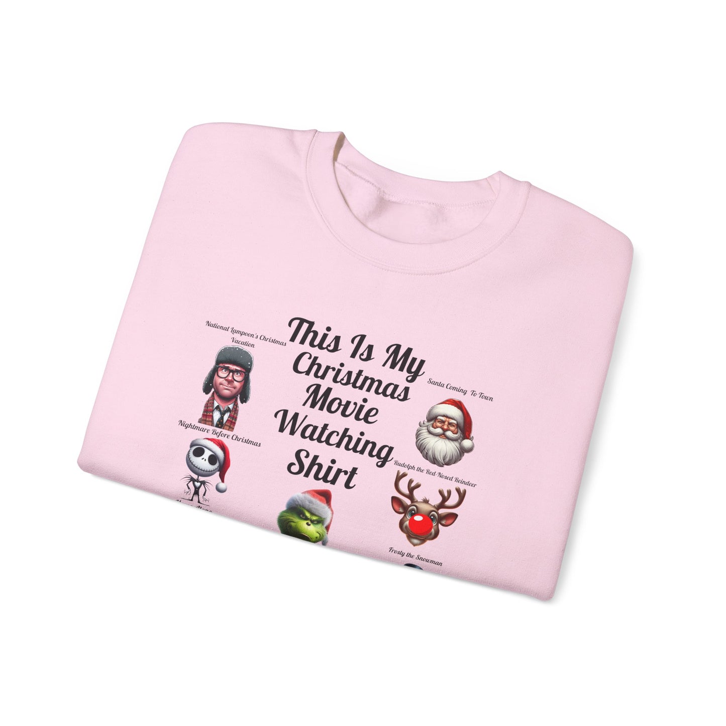 This Is My Christmas Movie Watching Shirt Unisex Heavy Blend™ Crewneck Sweatshirt
