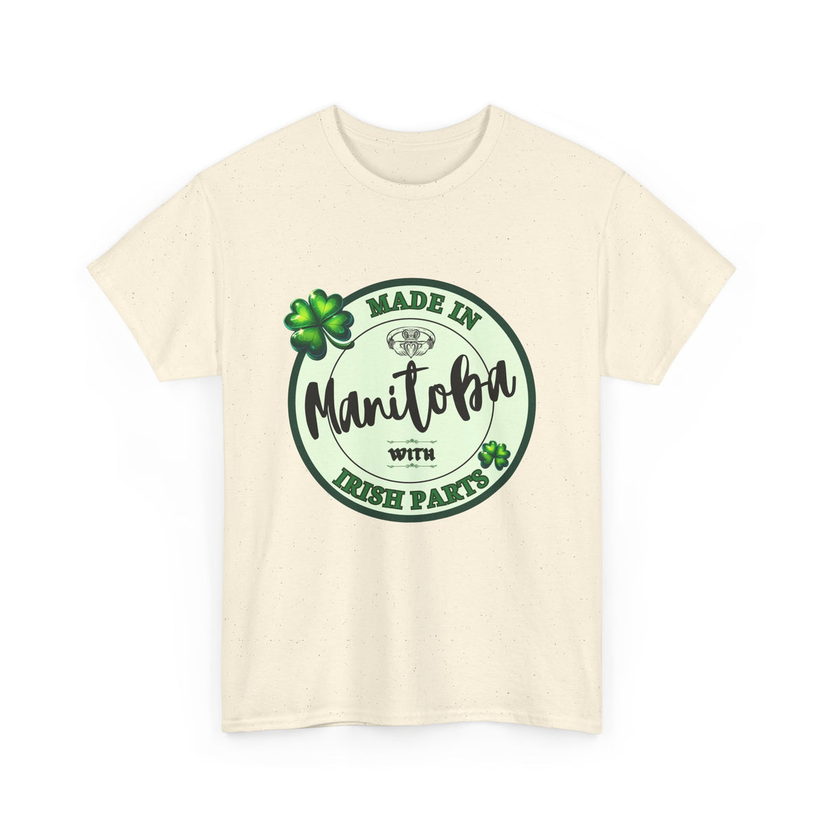 Made In Manitoba With Irish Parts Unisex Heavy Cotton Tee