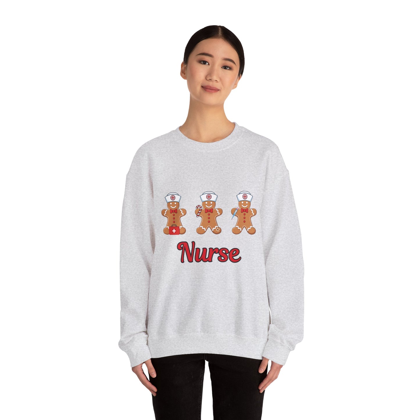 Nurse Gingerbread Unisex Heavy Blend™ Crewneck Sweatshirt
