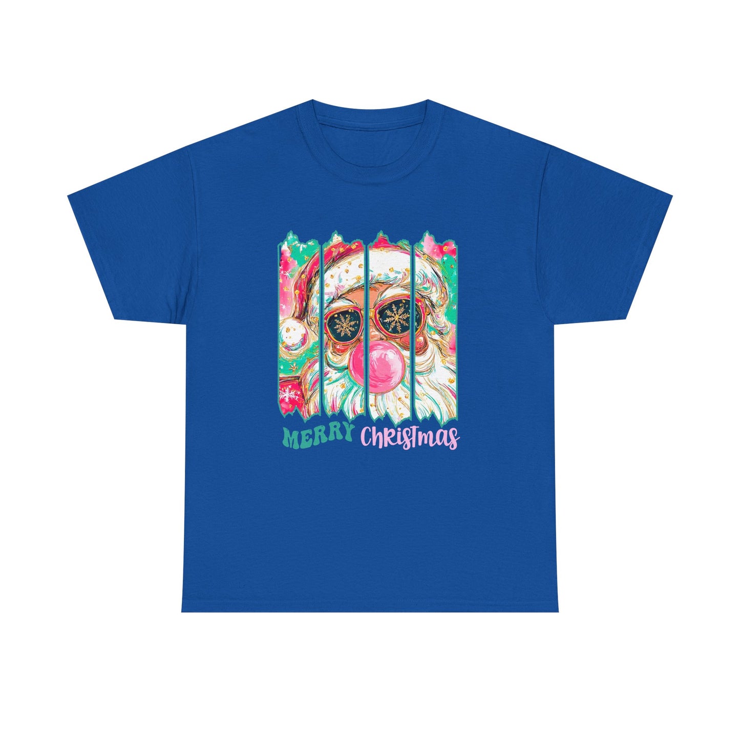 Santa Merry Christmas Unisex Heavy Cotton Tee