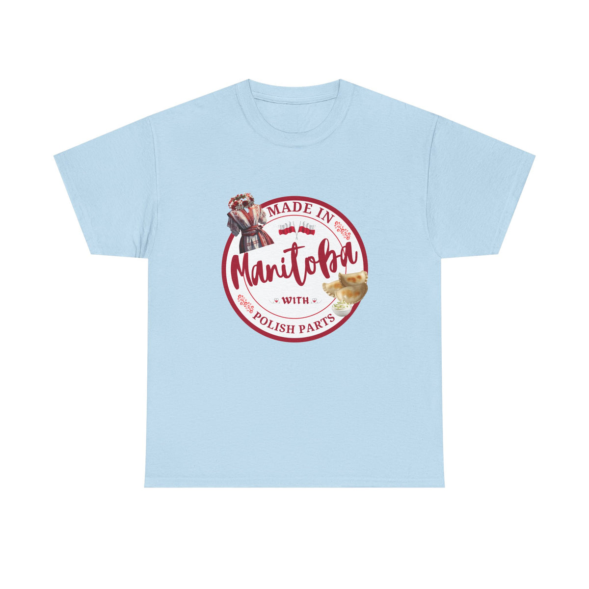 Made In Manitoba With Polish Parts Unisex Heavy Cotton Tee