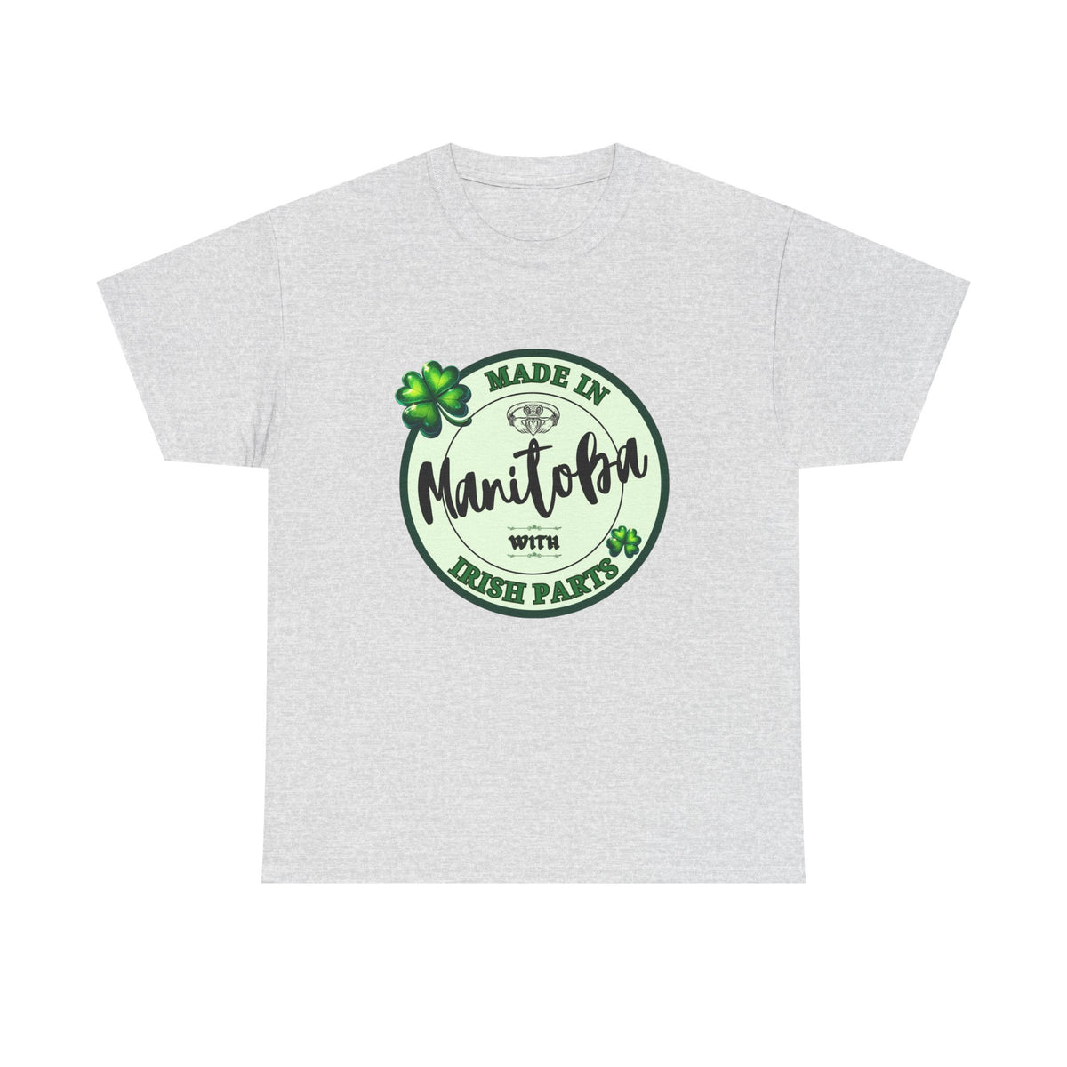 Made In Manitoba With Irish Parts Unisex Heavy Cotton Tee