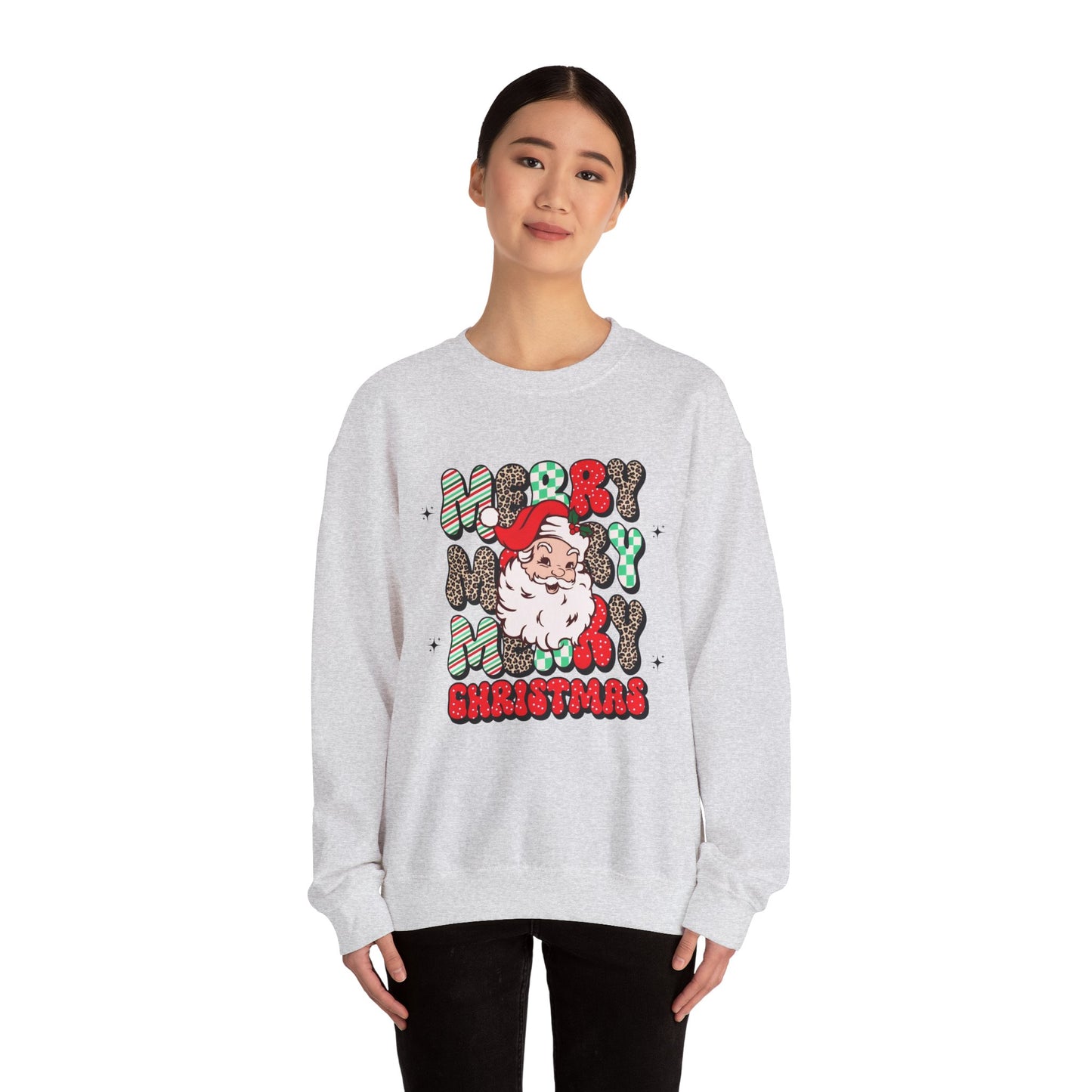 Merry Merry Christmas Unisex Heavy Blend™ Crewneck Sweatshirt