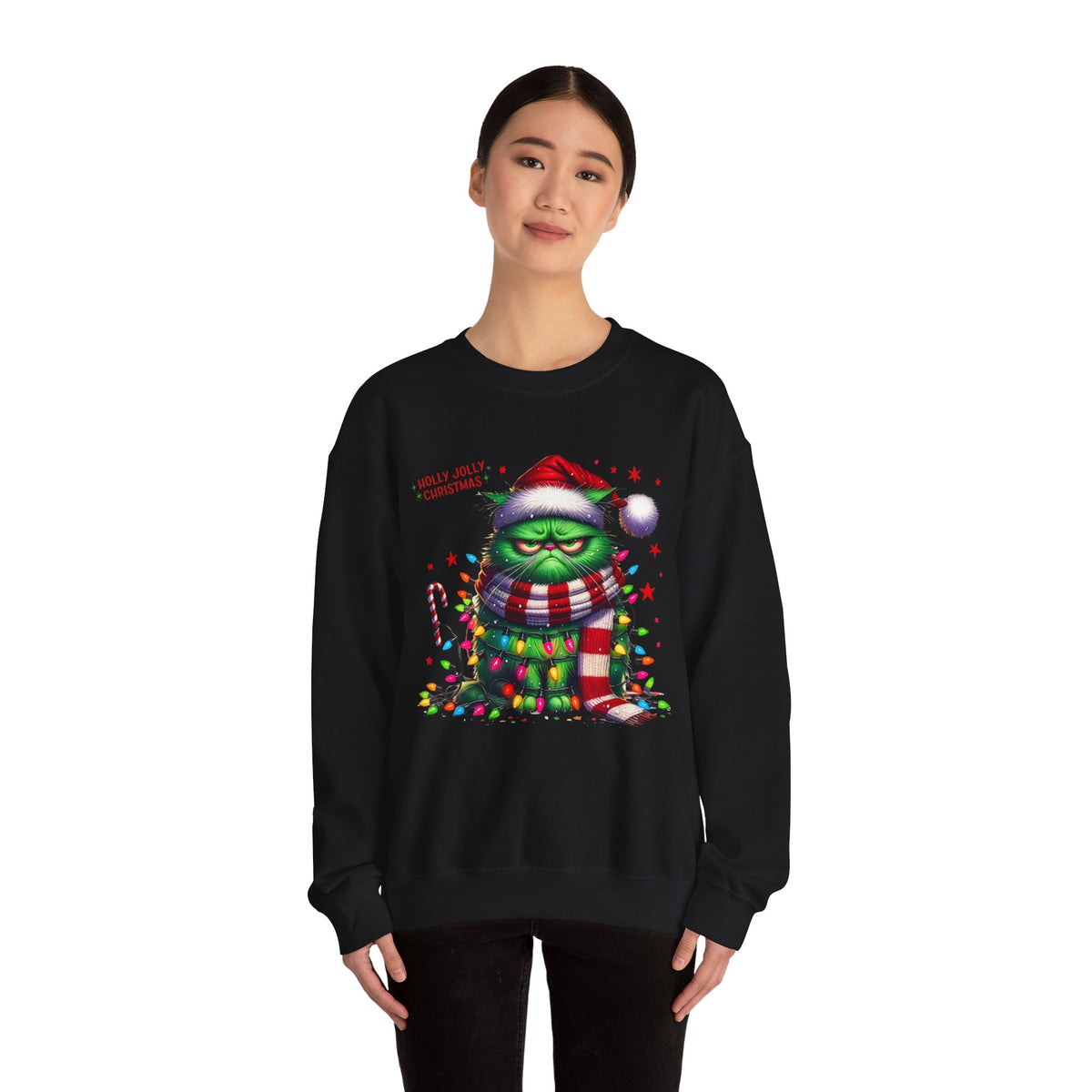 Holly Jolly Christmas Unisex Heavy Blend™ Crewneck Sweatshirt