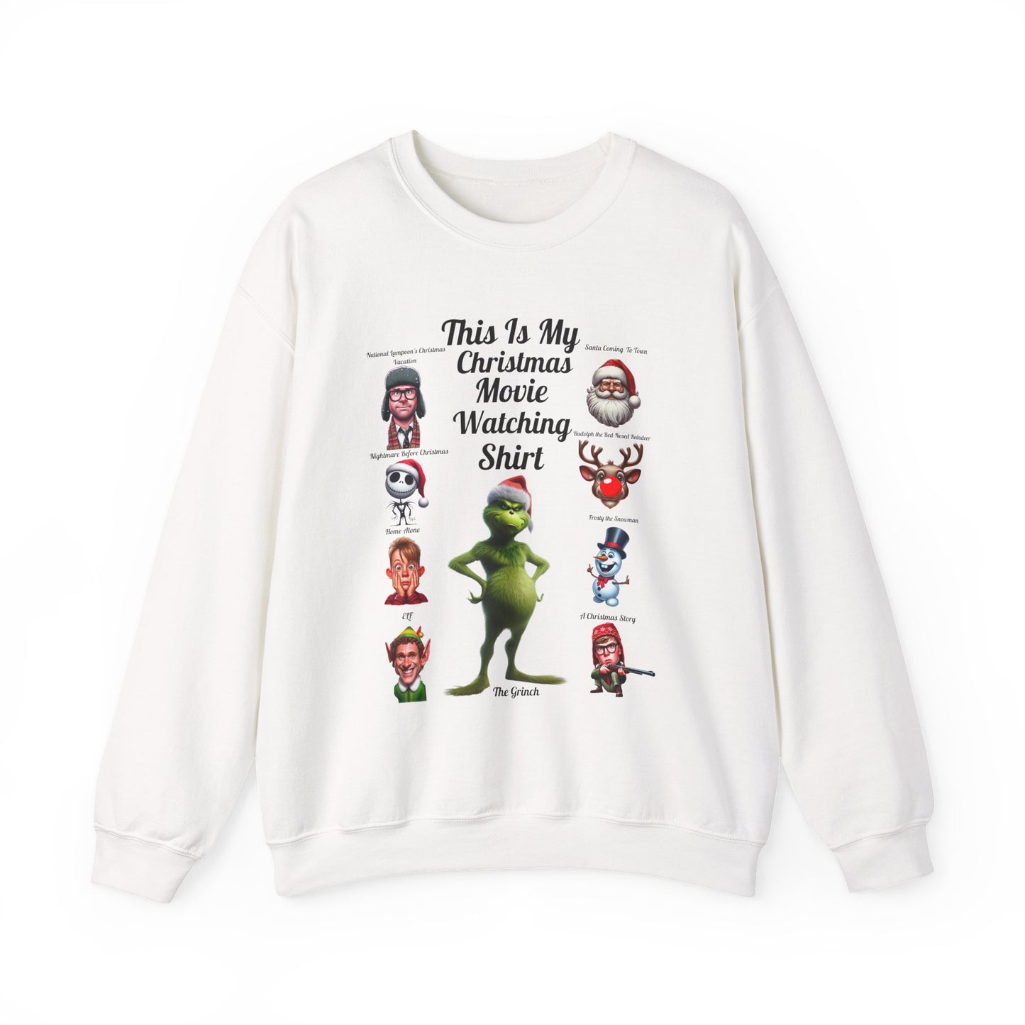 This Is My Christmas Movie Watching Shirt Unisex Heavy Blend™ Crewneck Sweatshirt