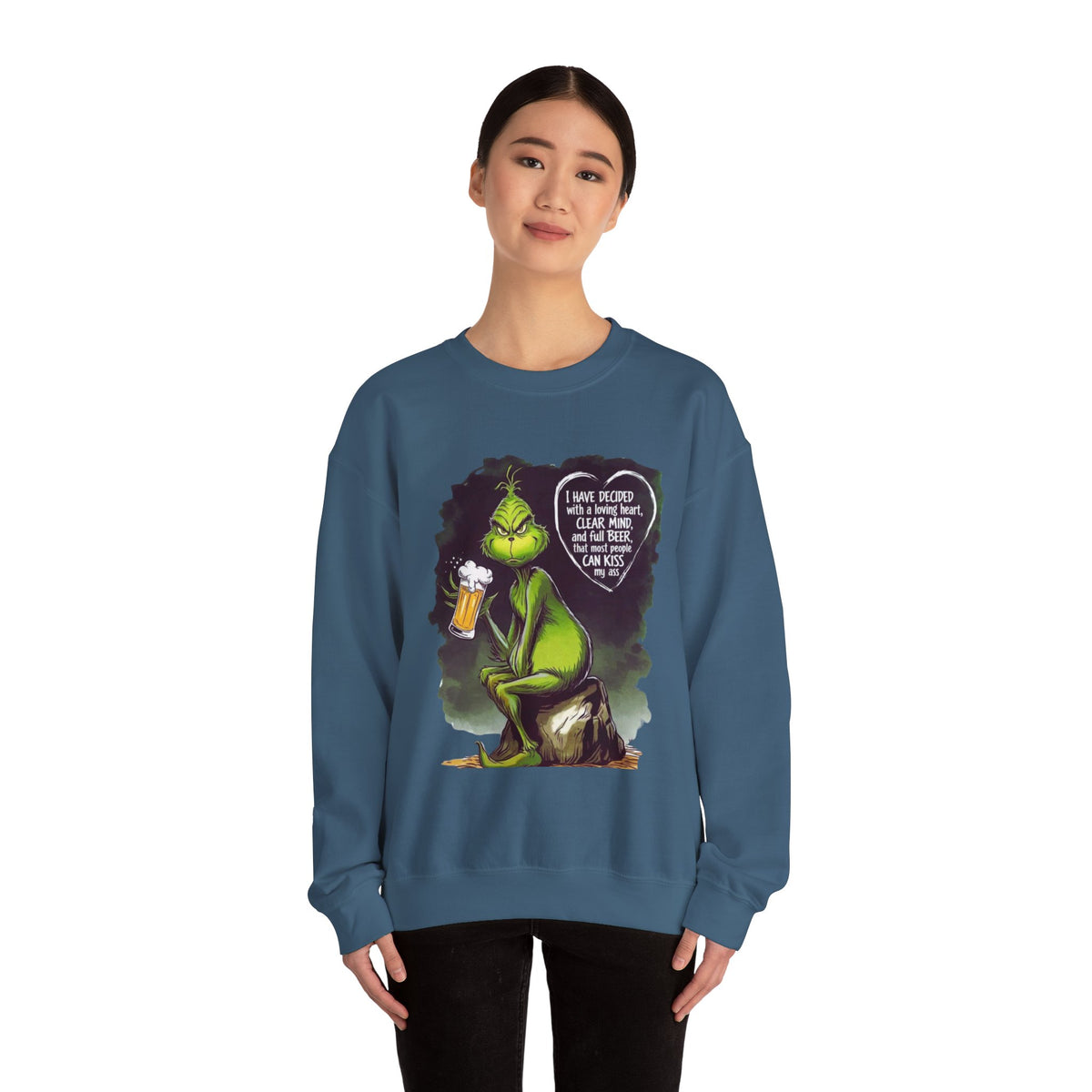 I Have Decided Grinch Unisex Heavy Blend™ Crewneck Sweatshirt