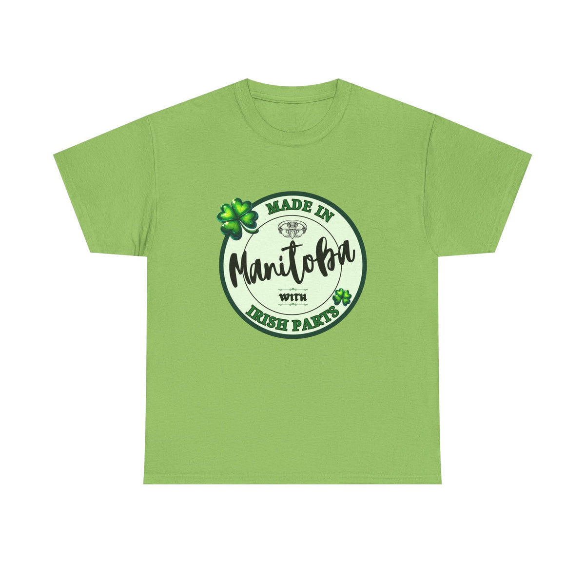 Made In Manitoba With Irish Parts Unisex Heavy Cotton Tee
