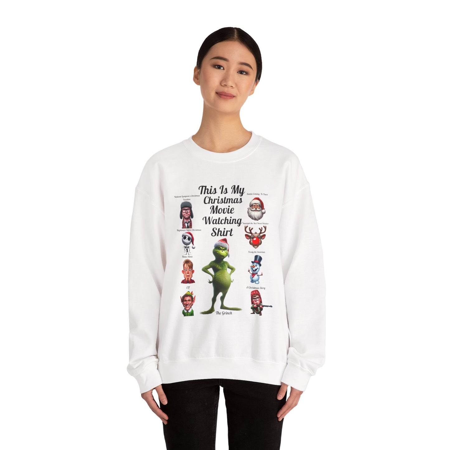 This Is My Christmas Movie Watching Shirt Unisex Heavy Blend™ Crewneck Sweatshirt
