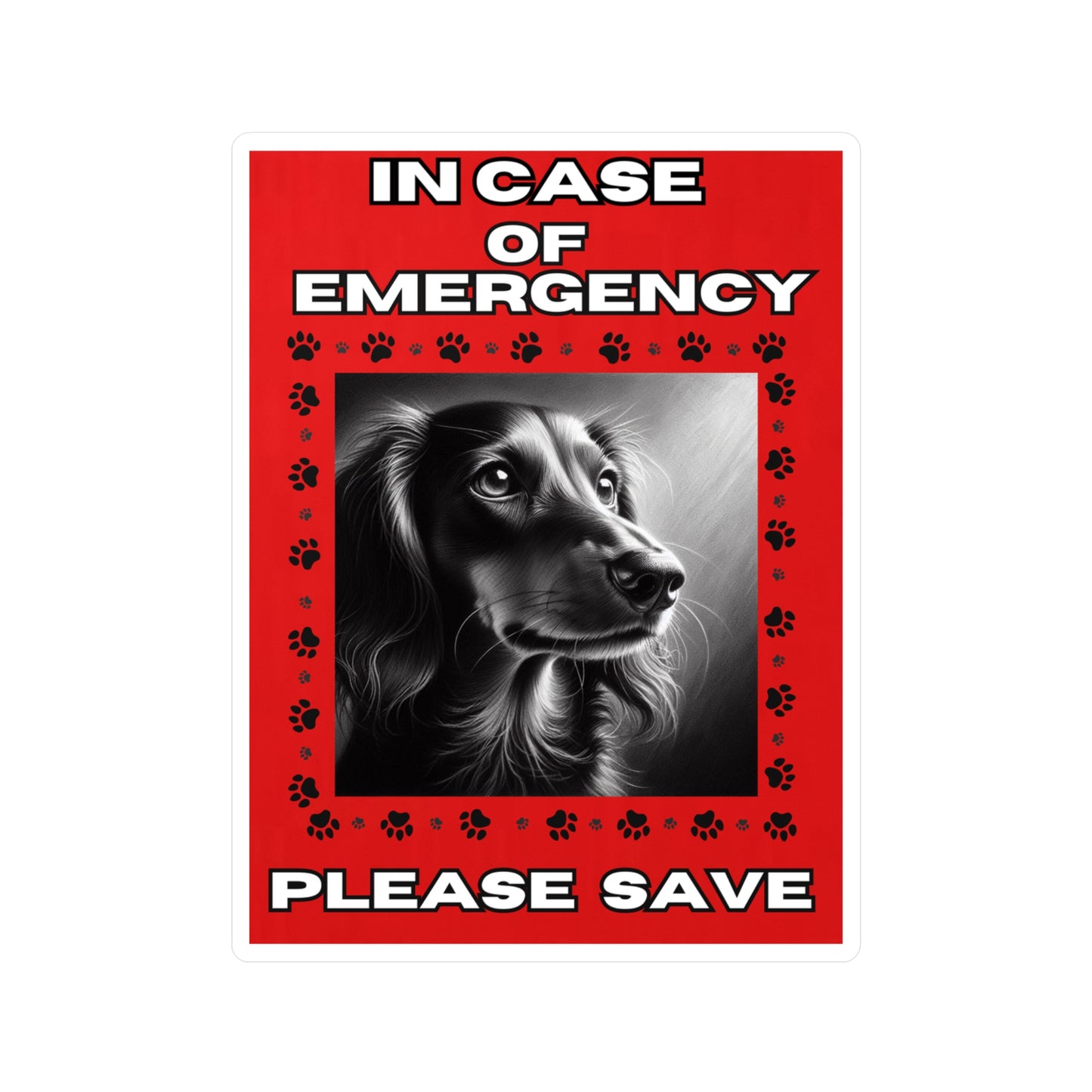 Pet Safety Rescue Vinyl Decal