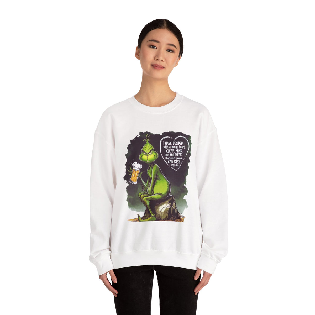 I Have Decided Grinch Unisex Heavy Blend™ Crewneck Sweatshirt