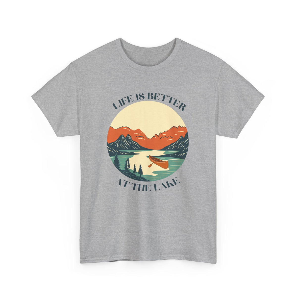 Life Is Better At The Lake Unisex Heavy Cotton Tee