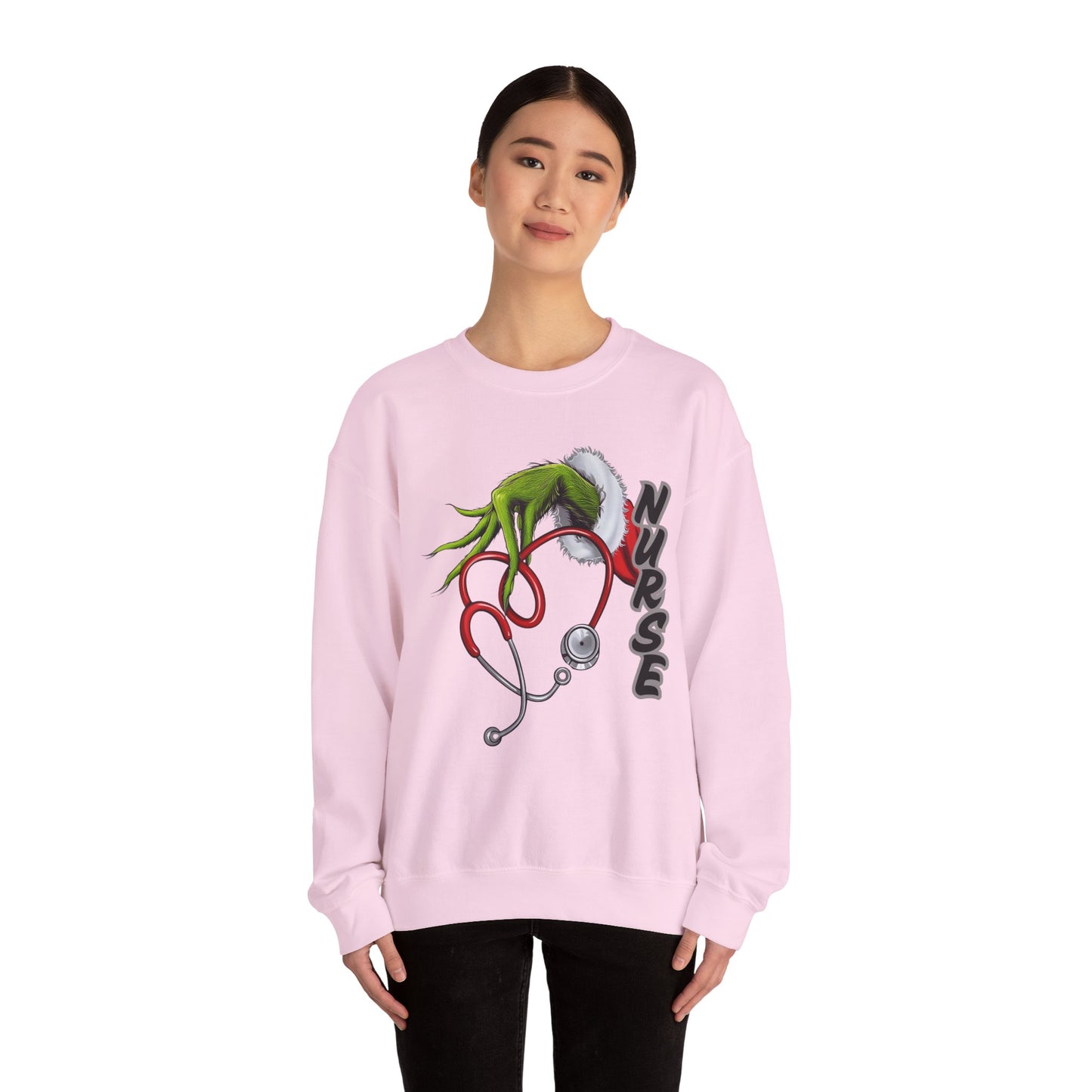 Stethoscope Nure Grinch Unisex Heavy Blend™ Crewneck Sweatshirt