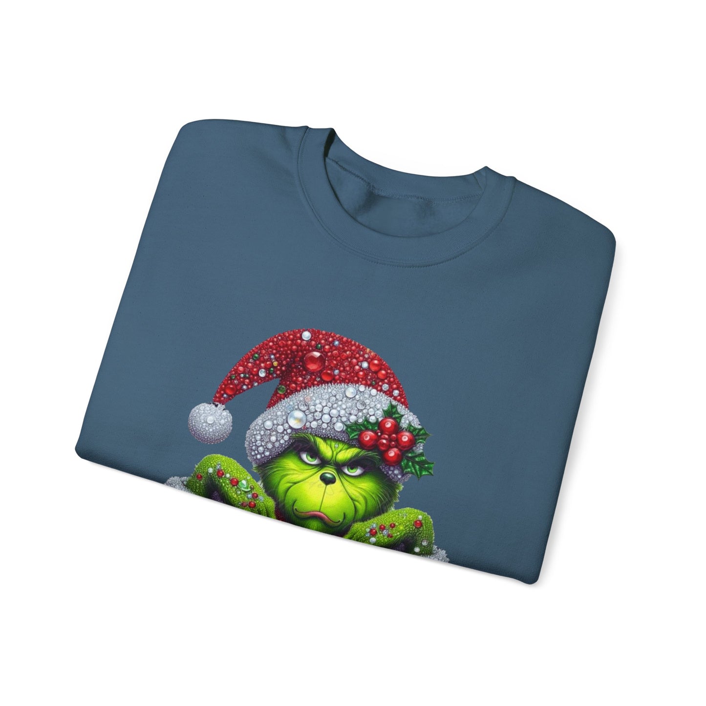 Glitter Grinch Unisex Heavy Blend™ Crewneck Sweatshirt