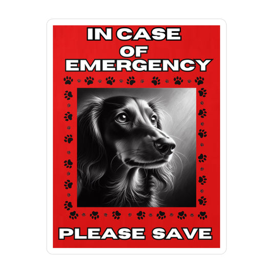 Pet Safety Rescue Vinyl Decal