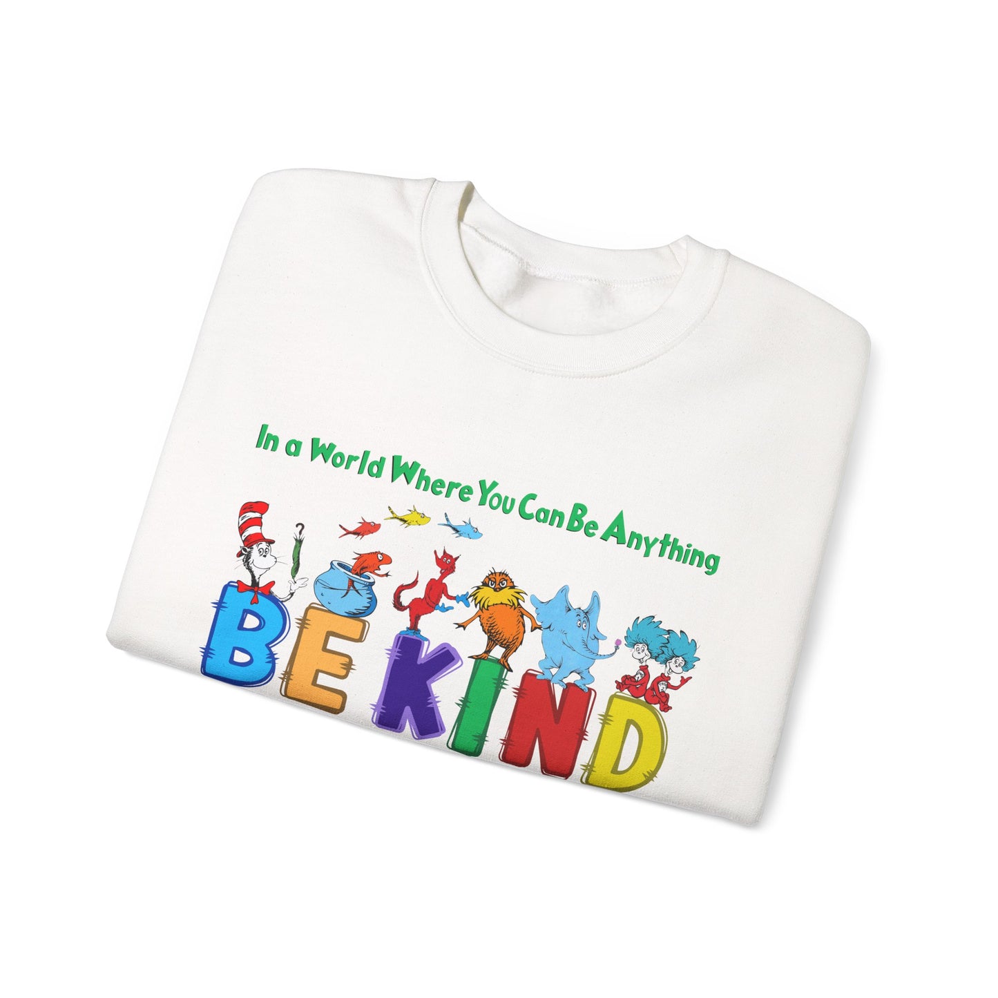 Be Kind Dr.Seuss Unisex Heavy Blend™ Crewneck Sweatshirt