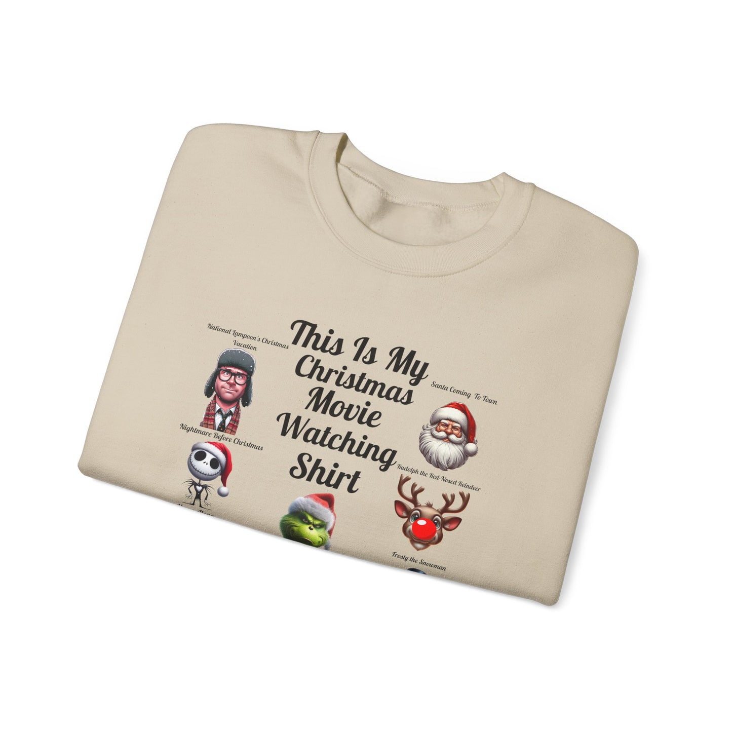 This Is My Christmas Movie Watching Shirt Unisex Heavy Blend™ Crewneck Sweatshirt