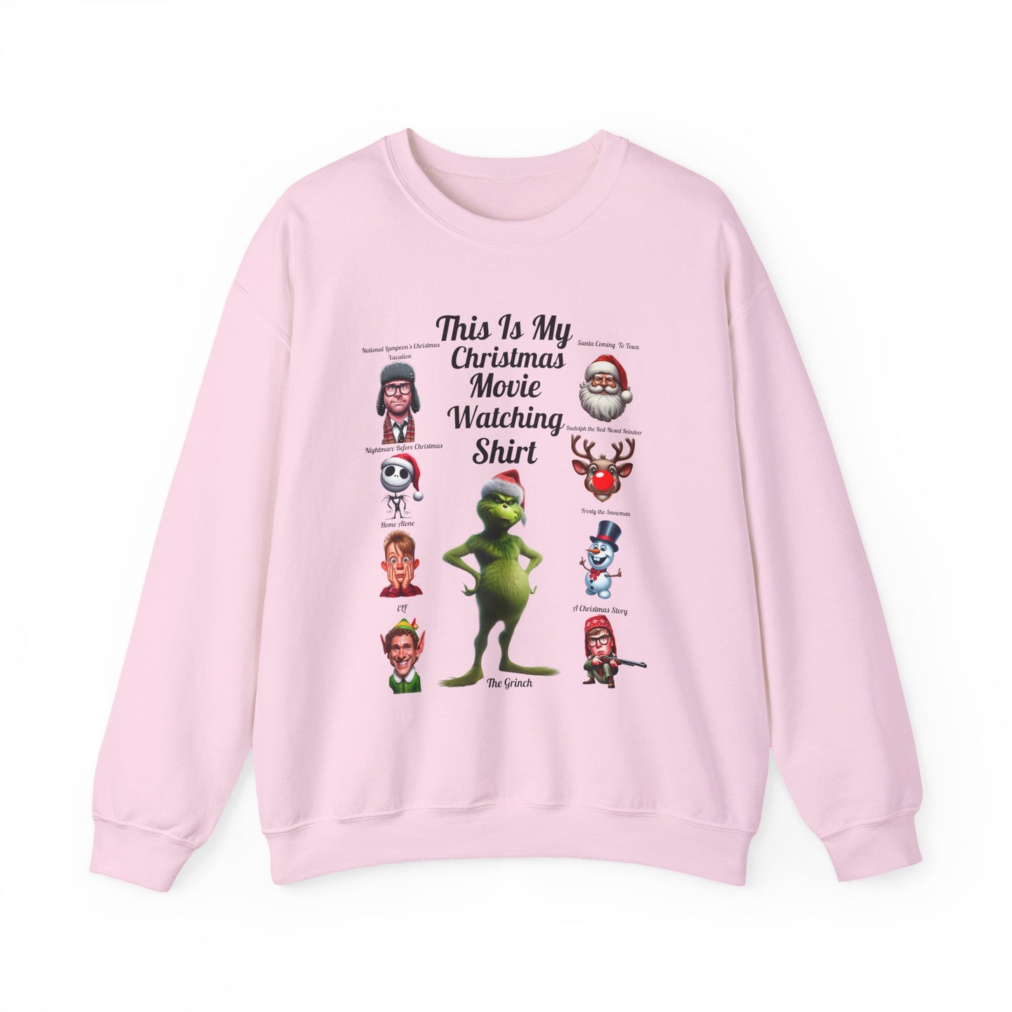 This Is My Christmas Movie Watching Shirt Unisex Heavy Blend™ Crewneck Sweatshirt