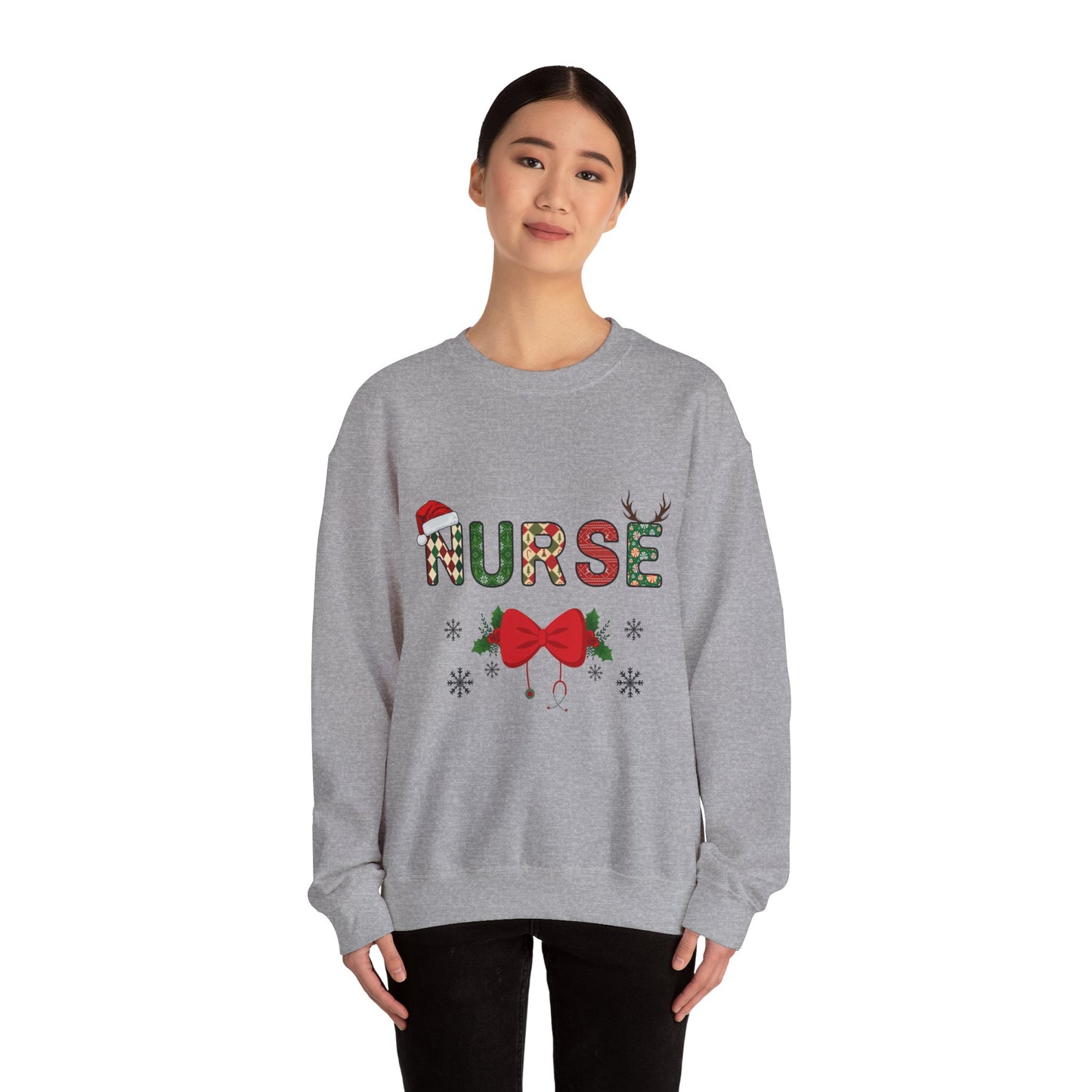 Nurse Christmas Unisex Heavy Blend™ Crewneck Sweatshirt