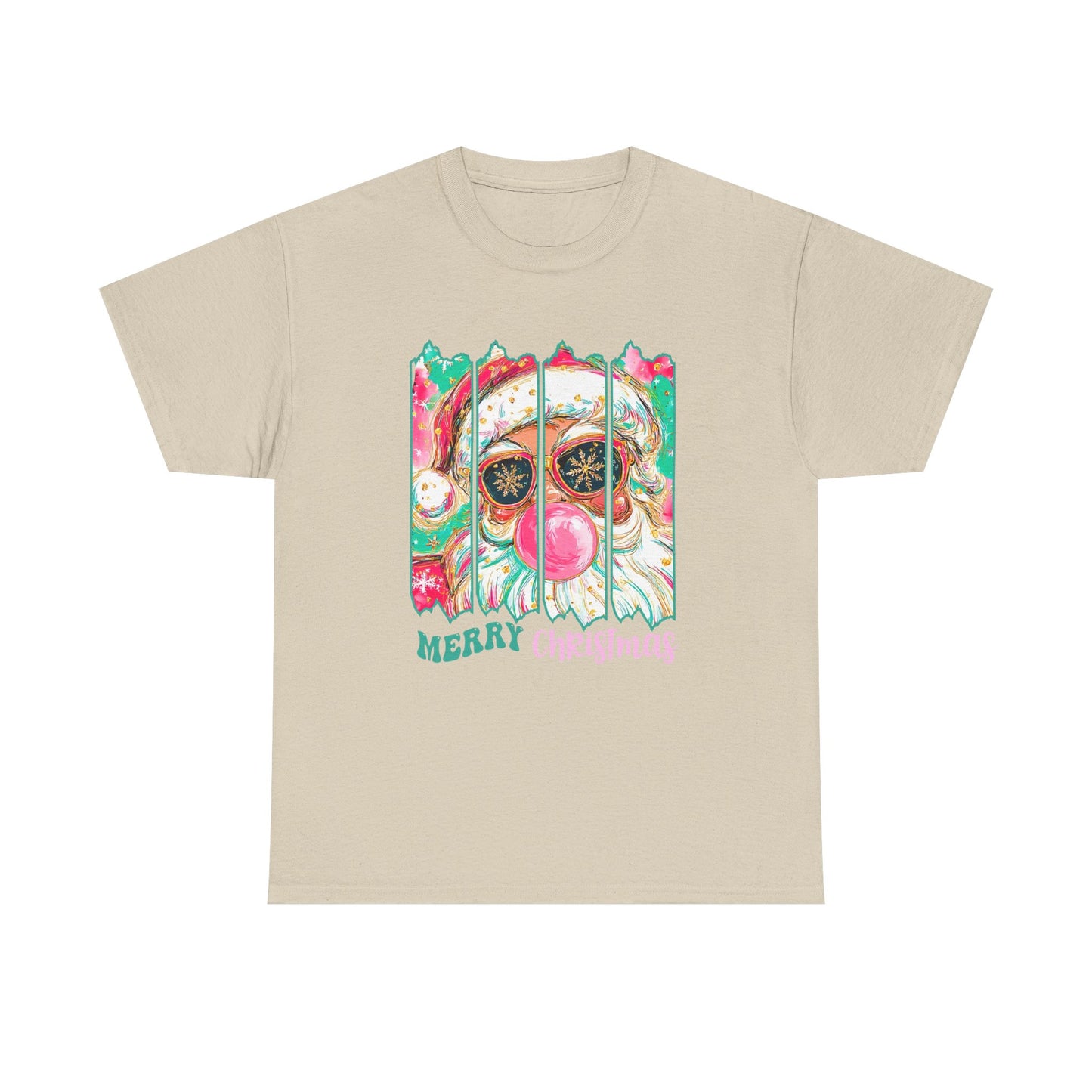Santa Merry Christmas Unisex Heavy Cotton Tee