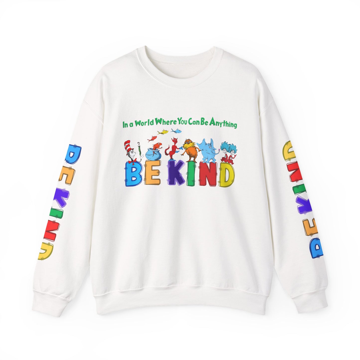 Be Kind Dr.Seuss Unisex Heavy Blend™ Crewneck Sweatshirt