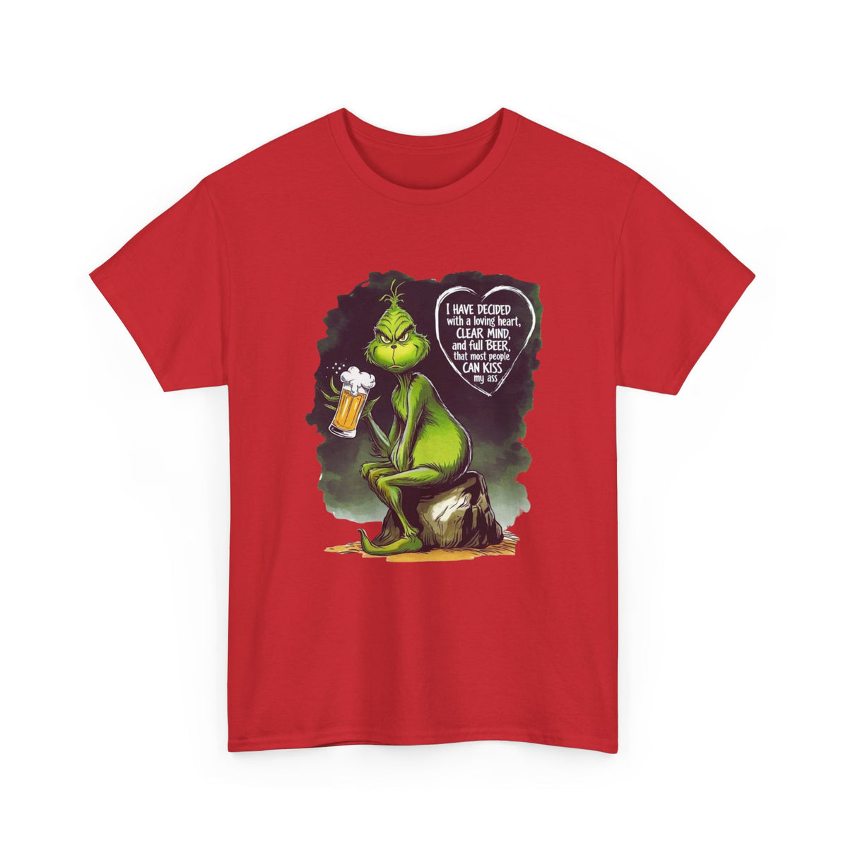 I Have Decided Grinch Unisex Heavy Cotton Tee