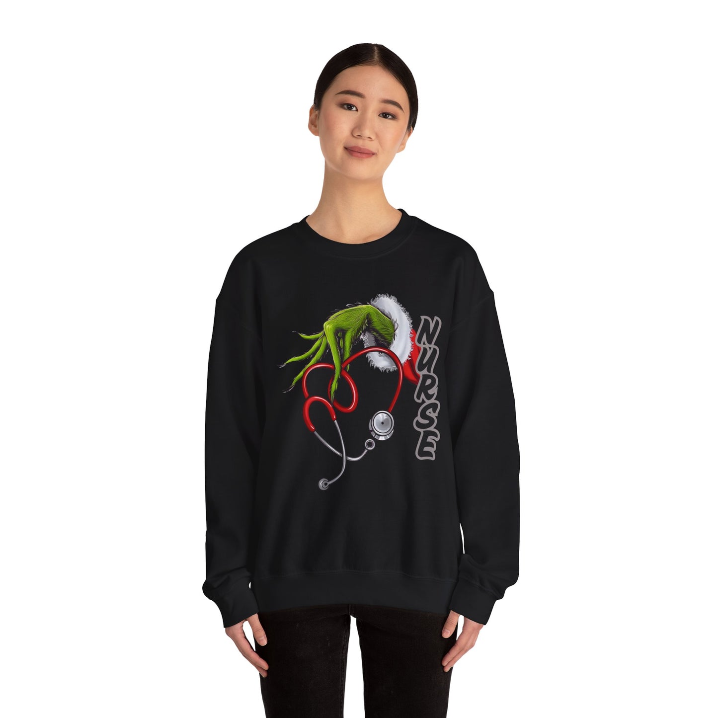 Stethoscope Nure Grinch Unisex Heavy Blend™ Crewneck Sweatshirt