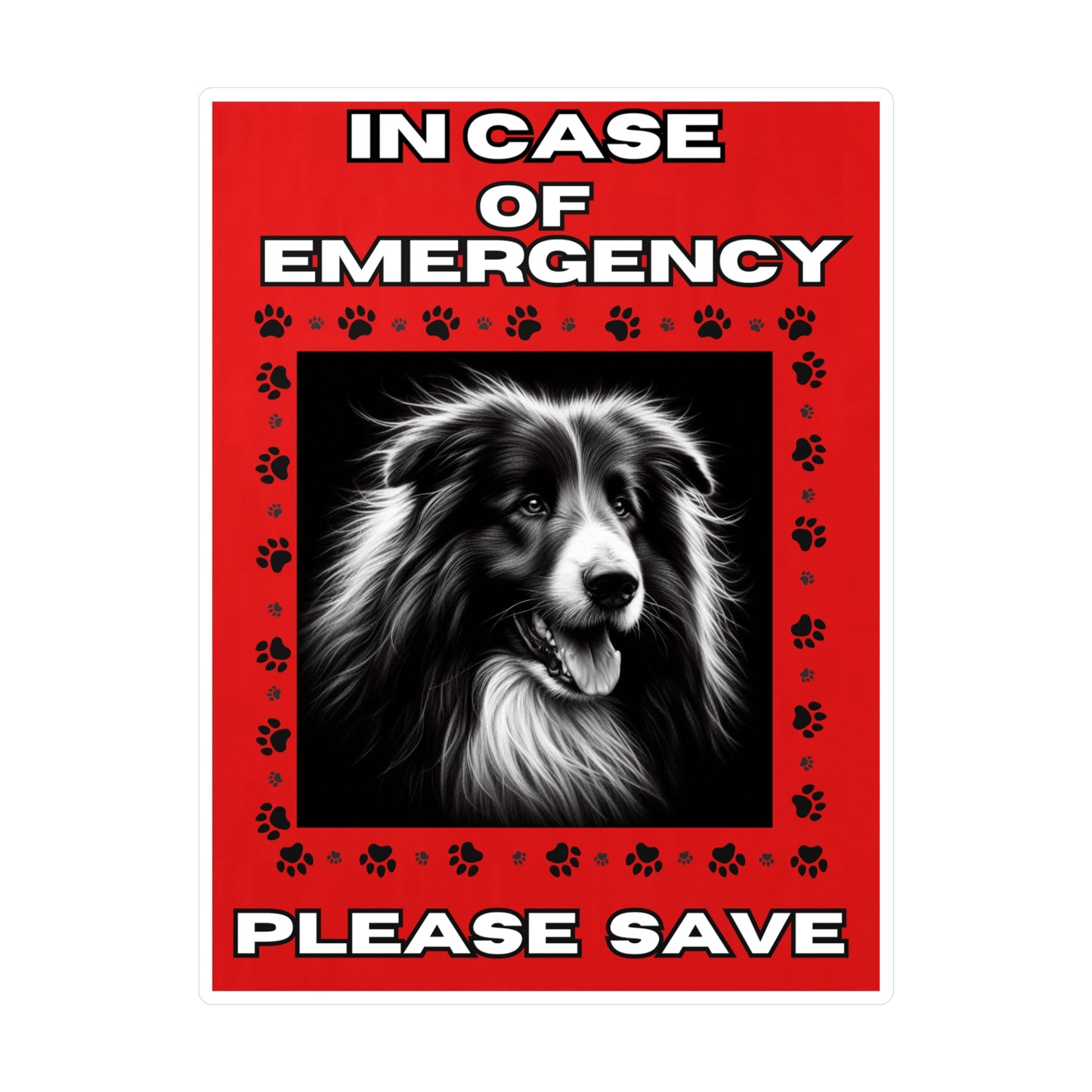 Pet Safety Rescue Vinyl Decal