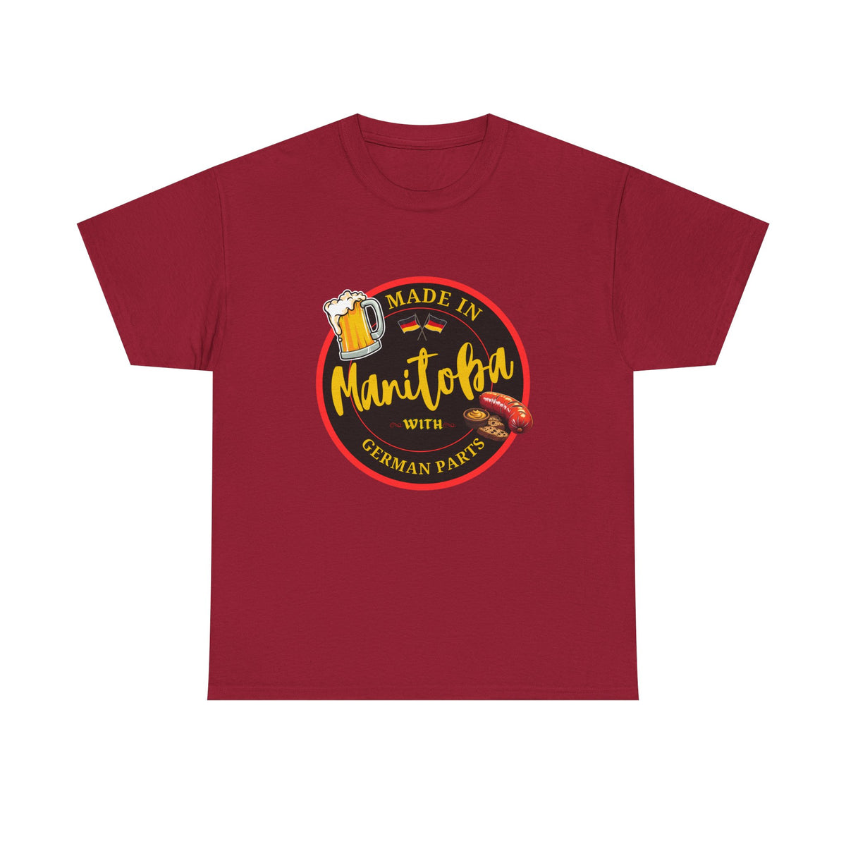 Made In Manitoba With German Parts Unisex Heavy Cotton Tee