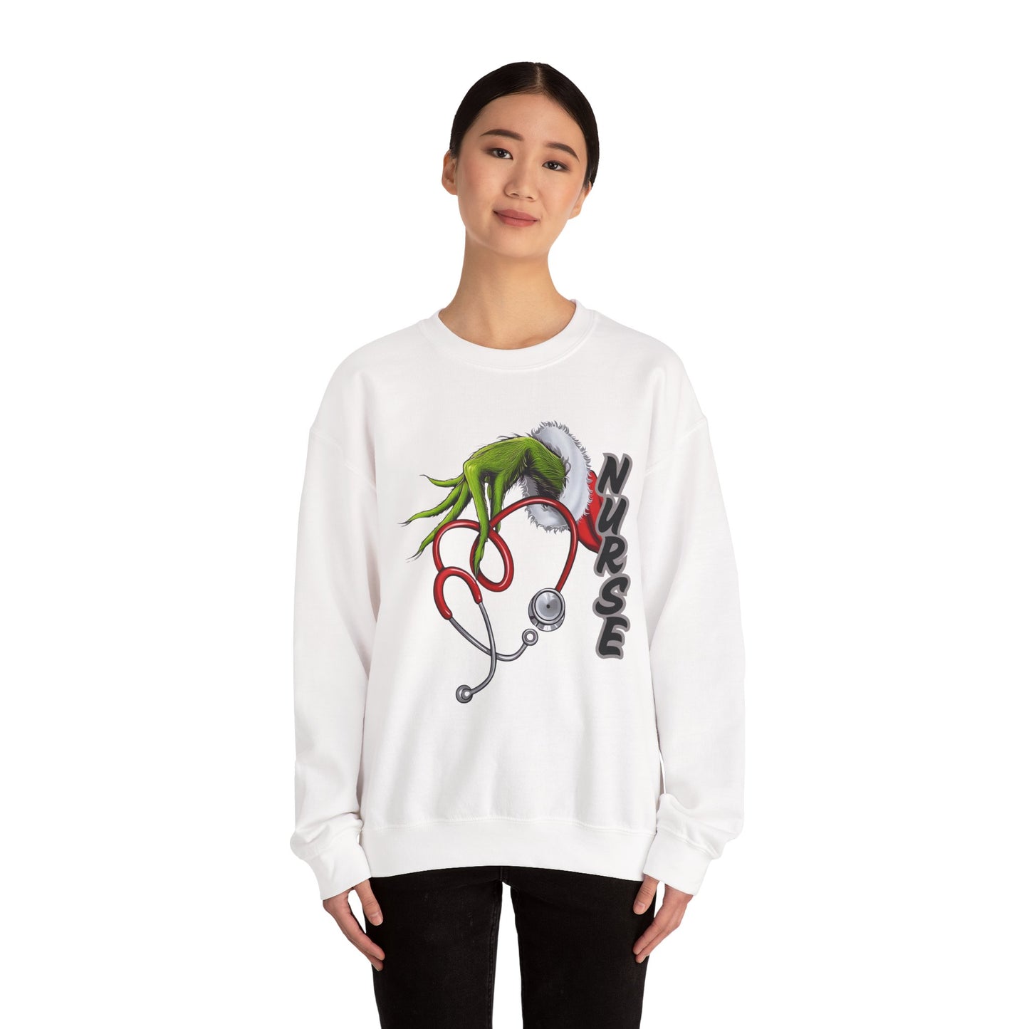 Stethoscope Nure Grinch Unisex Heavy Blend™ Crewneck Sweatshirt
