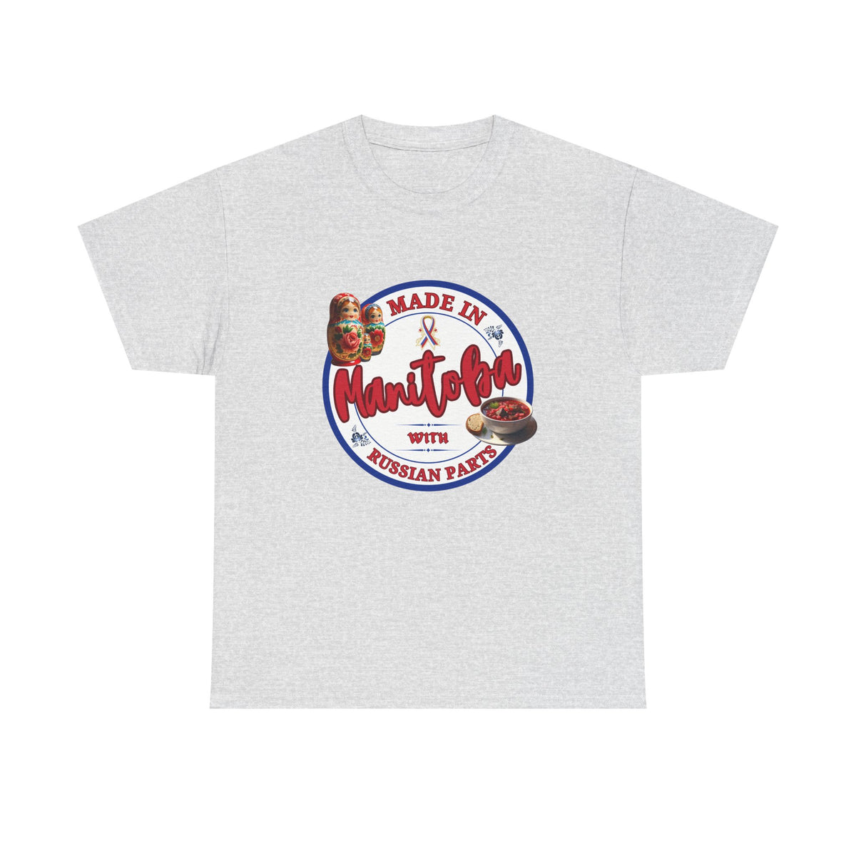 Made In Manitoba With Russian Parts Unisex Heavy Cotton Tee