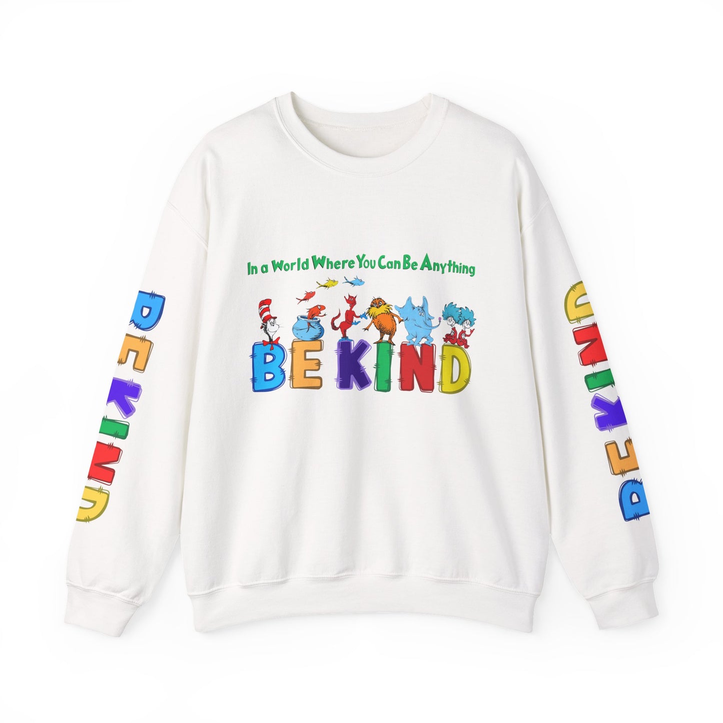 Be Kind Dr.Seuss Unisex Heavy Blend™ Crewneck Sweatshirt