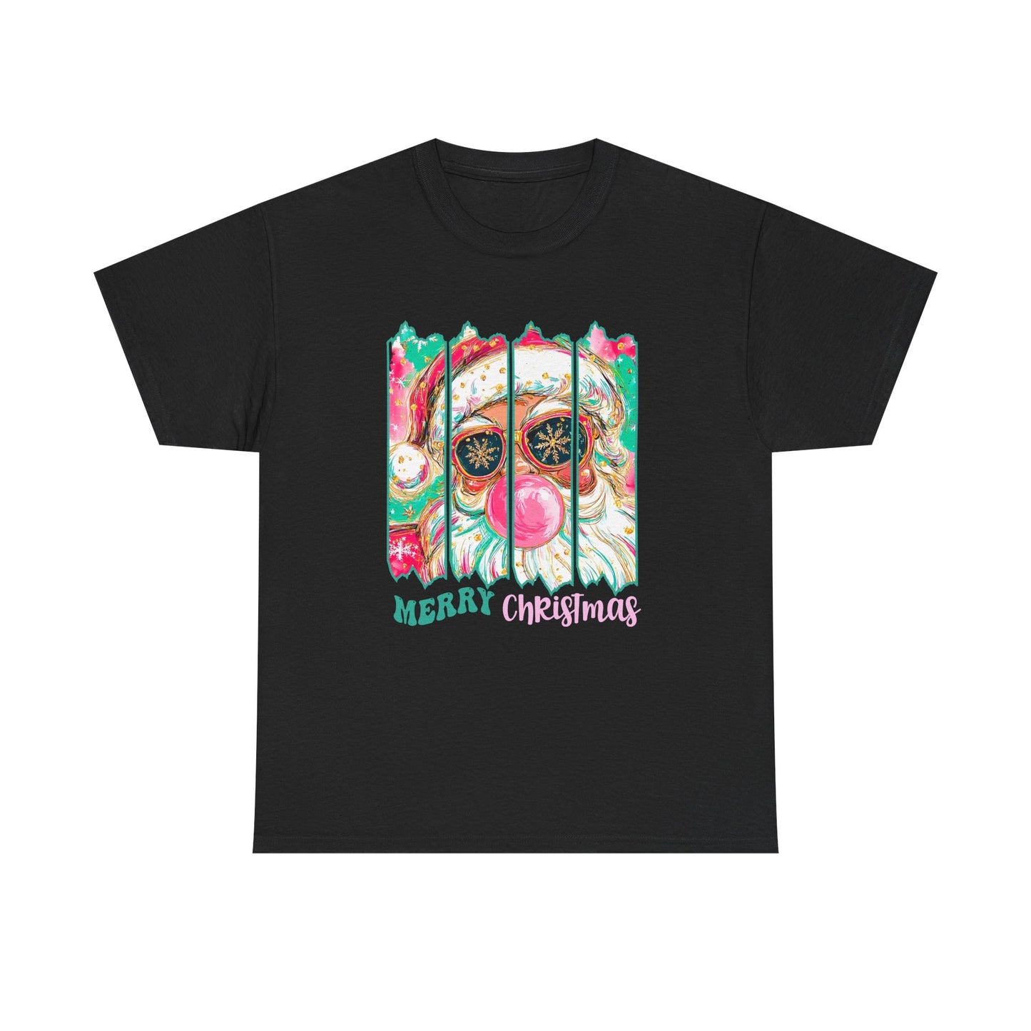 Santa Merry Christmas Unisex Heavy Cotton Tee