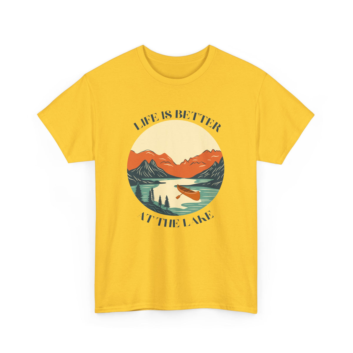 Life Is Better At The Lake Unisex Heavy Cotton Tee