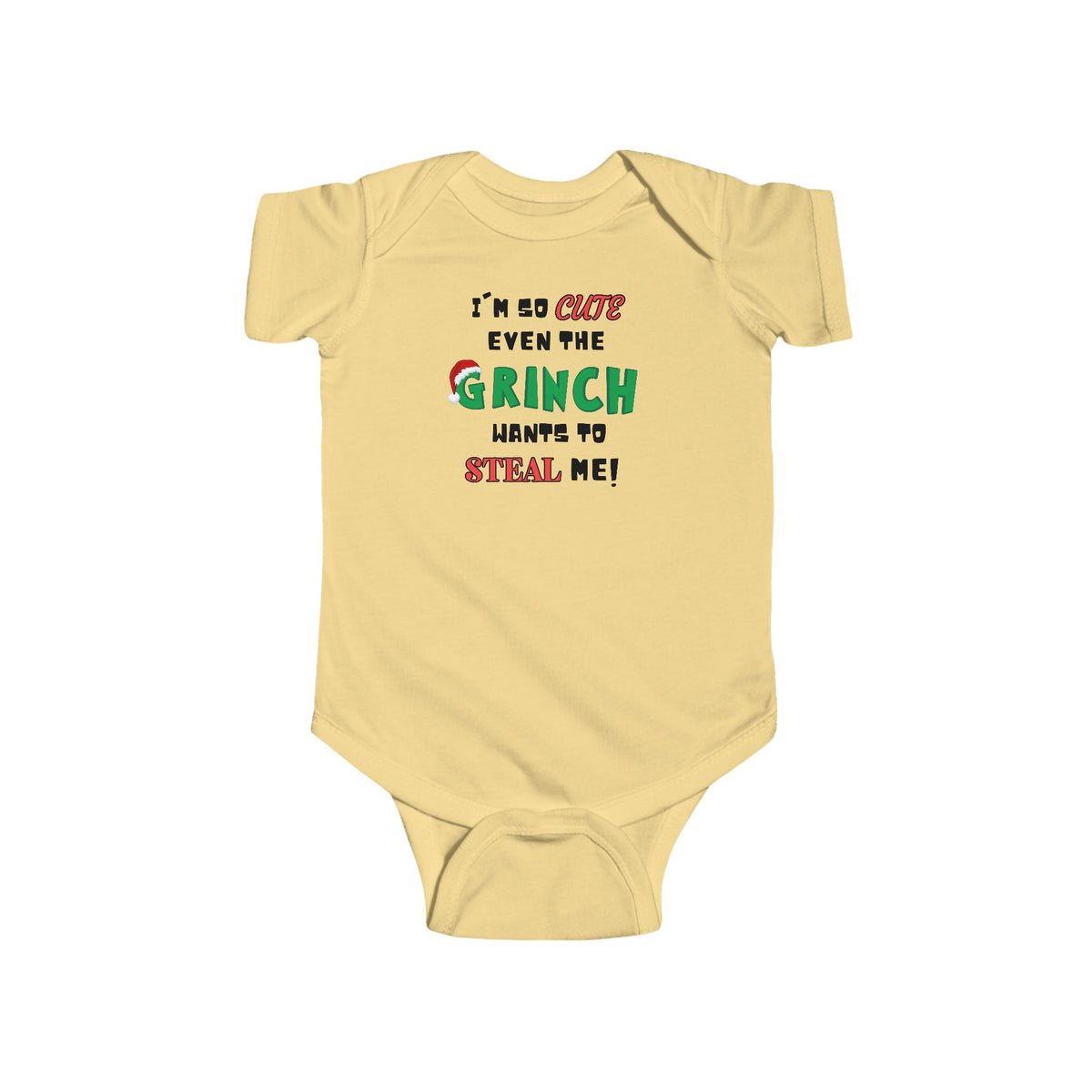 I'm So Cute Grinch Infant Fine Jersey Bodysuit
