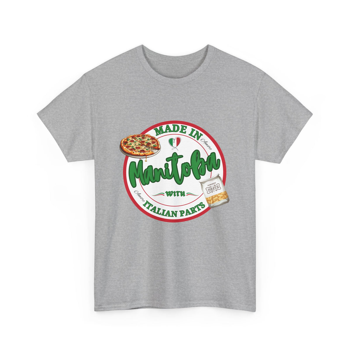 Made In Manitoba With Italian Parts Unisex Heavy Cotton Tee