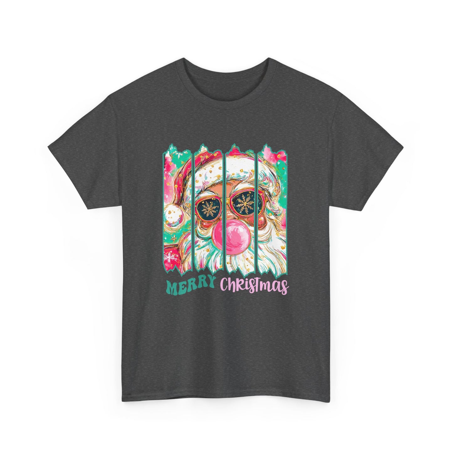 Santa Merry Christmas Unisex Heavy Cotton Tee