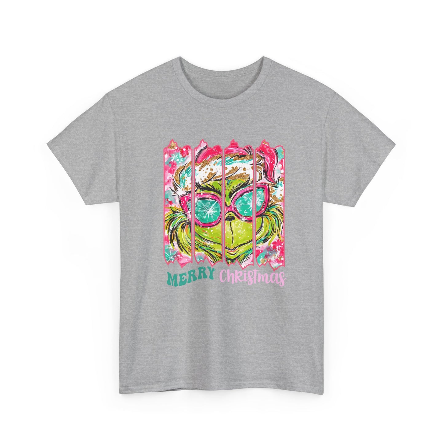 Merry Christmas Grinch Unisex Heavy Cotton Tee