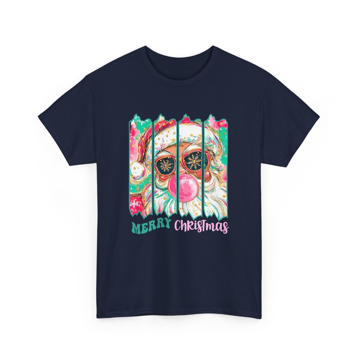 Santa Merry Christmas Unisex Heavy Cotton Tee
