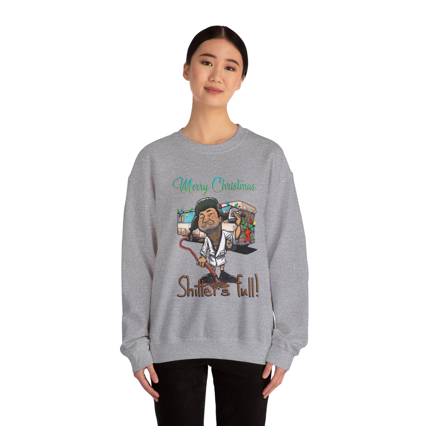 Merry Christmas Shitters Full! Unisex Heavy Blend™ Crewneck Sweatshirt