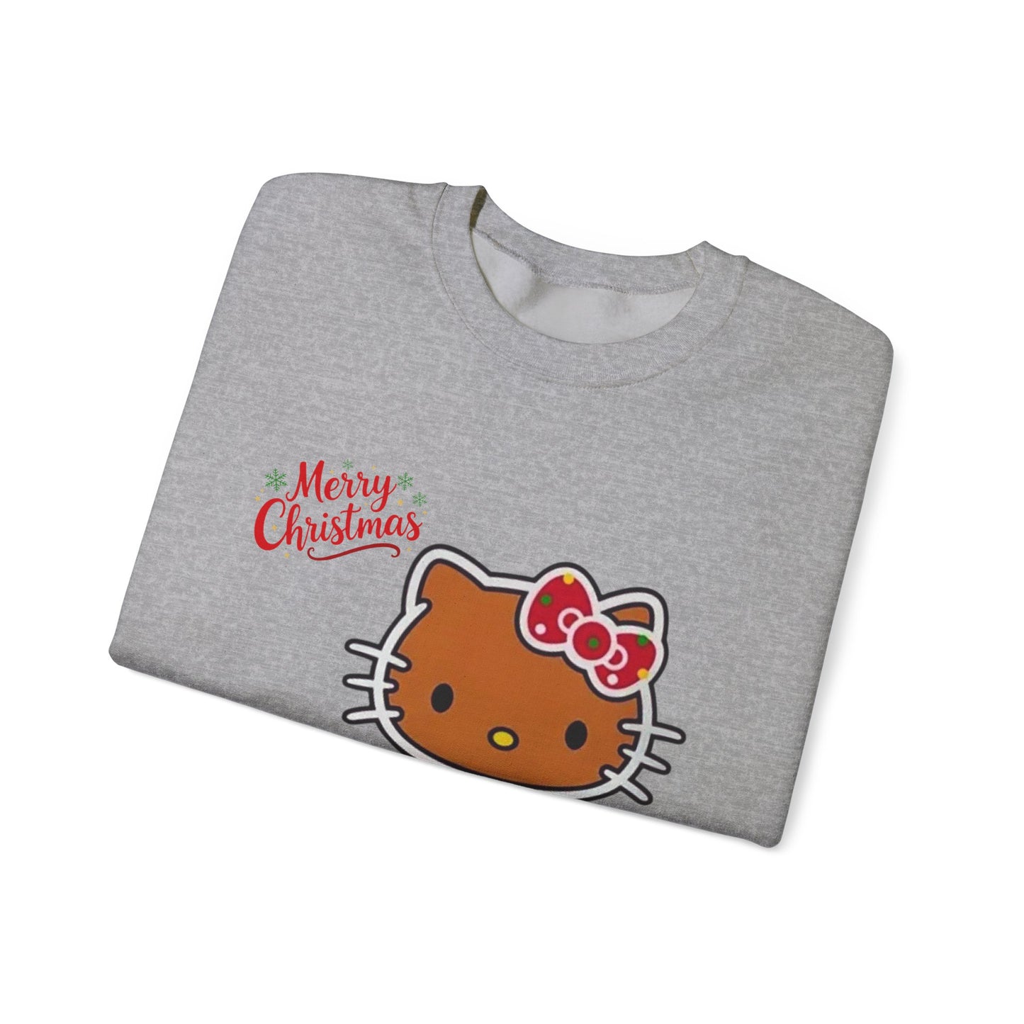 Merry Christmas Hello Kitty Unisex Heavy Blend™ Crewneck Sweatshirt