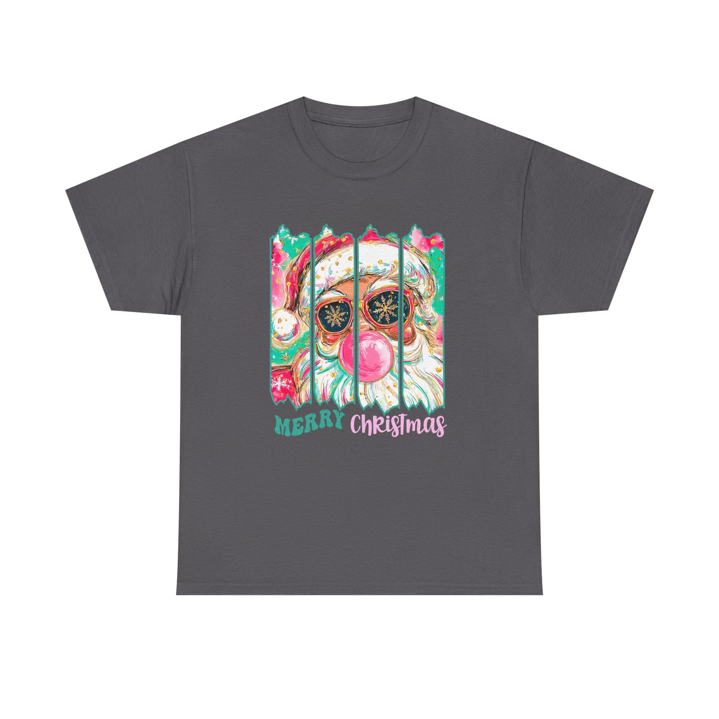 Santa Merry Christmas Unisex Heavy Cotton Tee