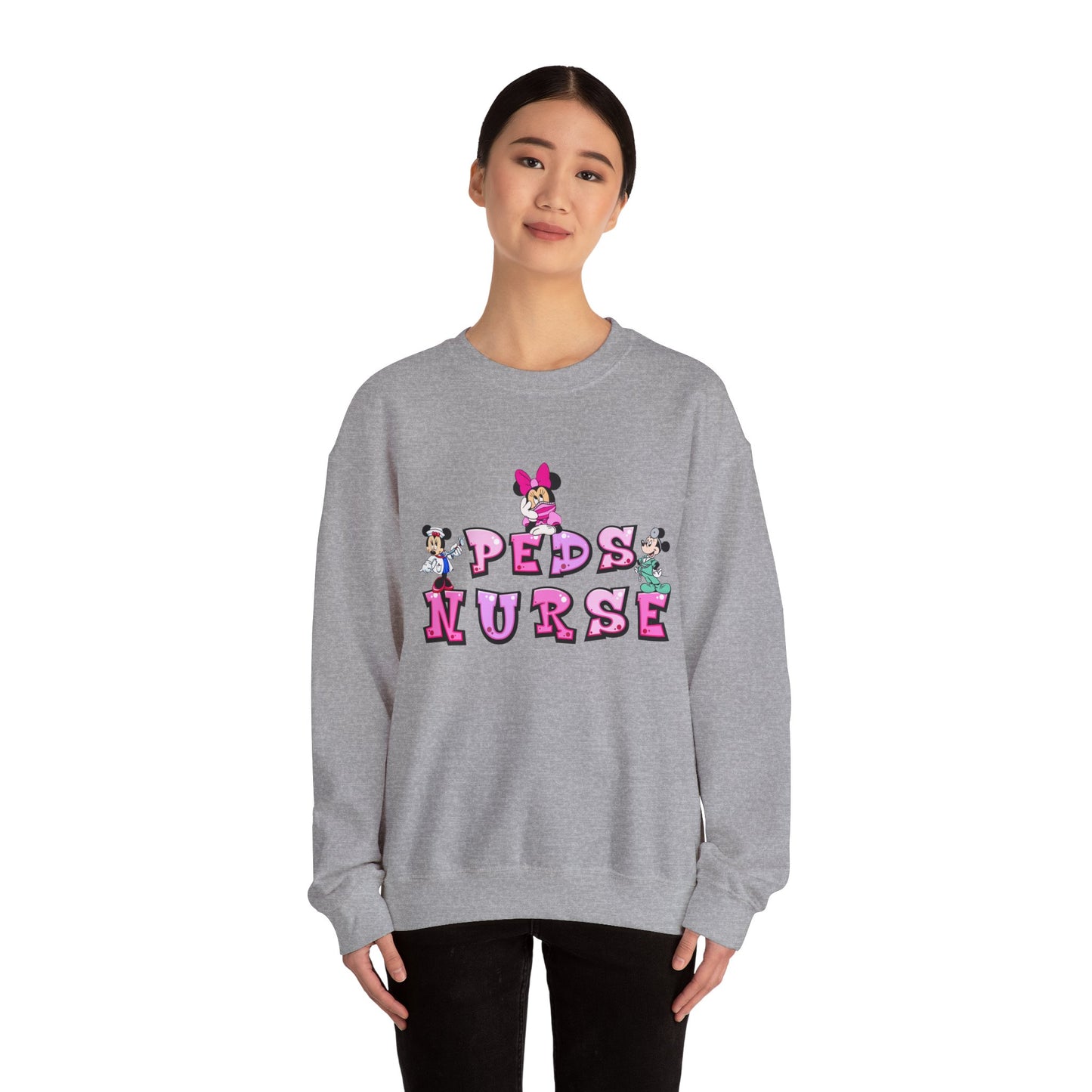 Peds Nurse Unisex Heavy Blend™ Crewneck Sweatshirt
