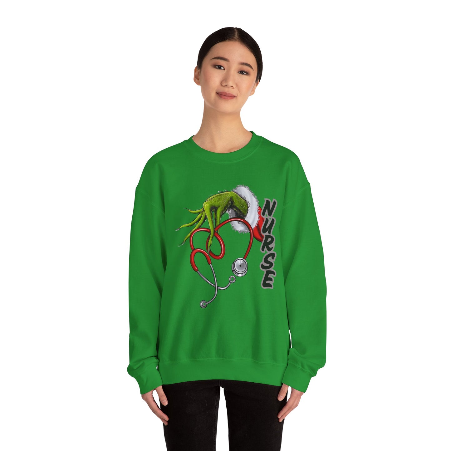 Stethoscope Nure Grinch Unisex Heavy Blend™ Crewneck Sweatshirt