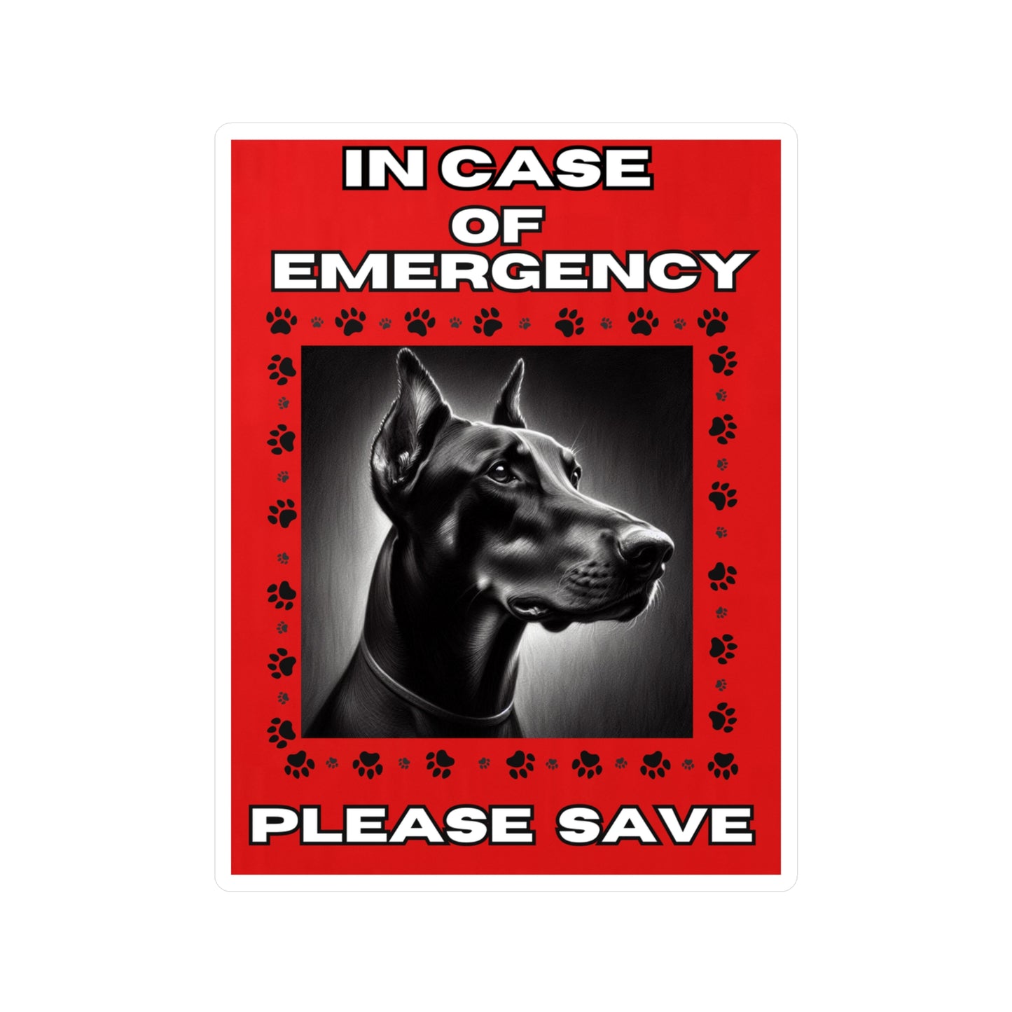 Pet Safety Rescue Vinyl Decal
