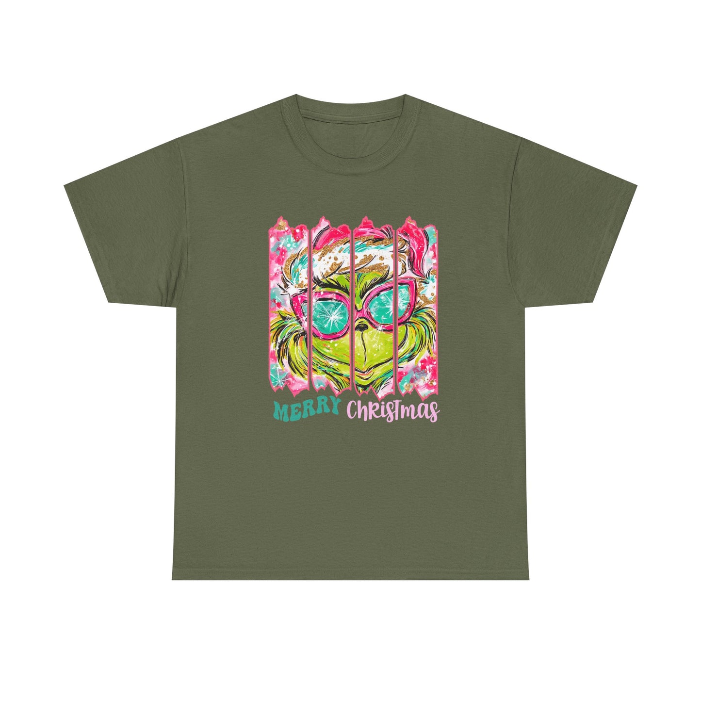 Merry Christmas Grinch Unisex Heavy Cotton Tee