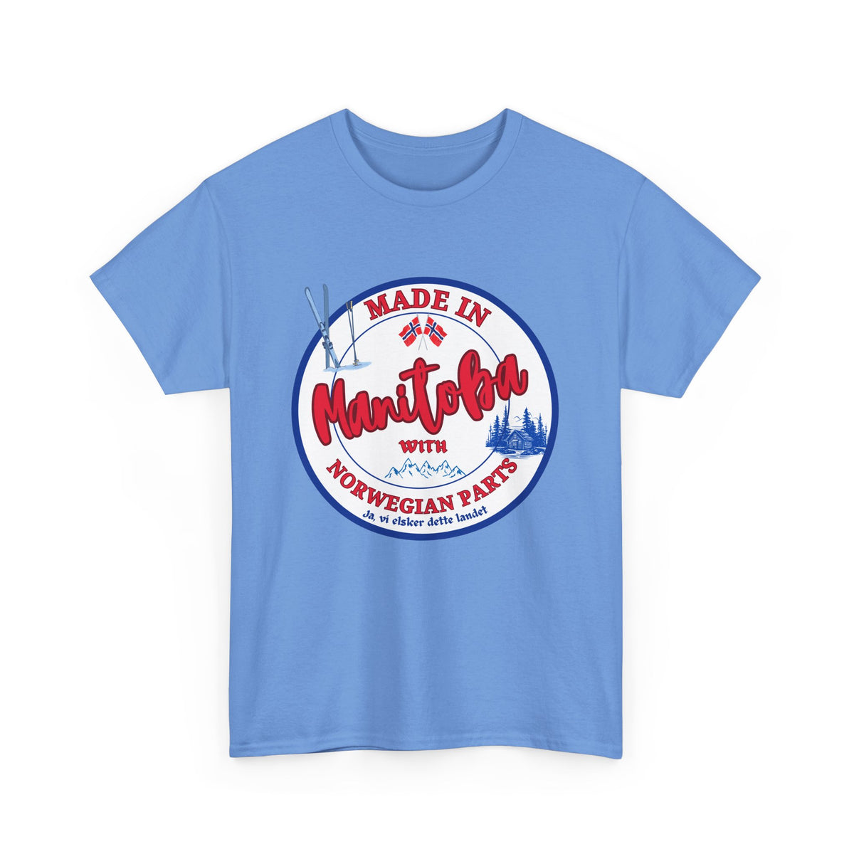 Made In Manitoba With Norwegian Parts Unisex Heavy Cotton Tee