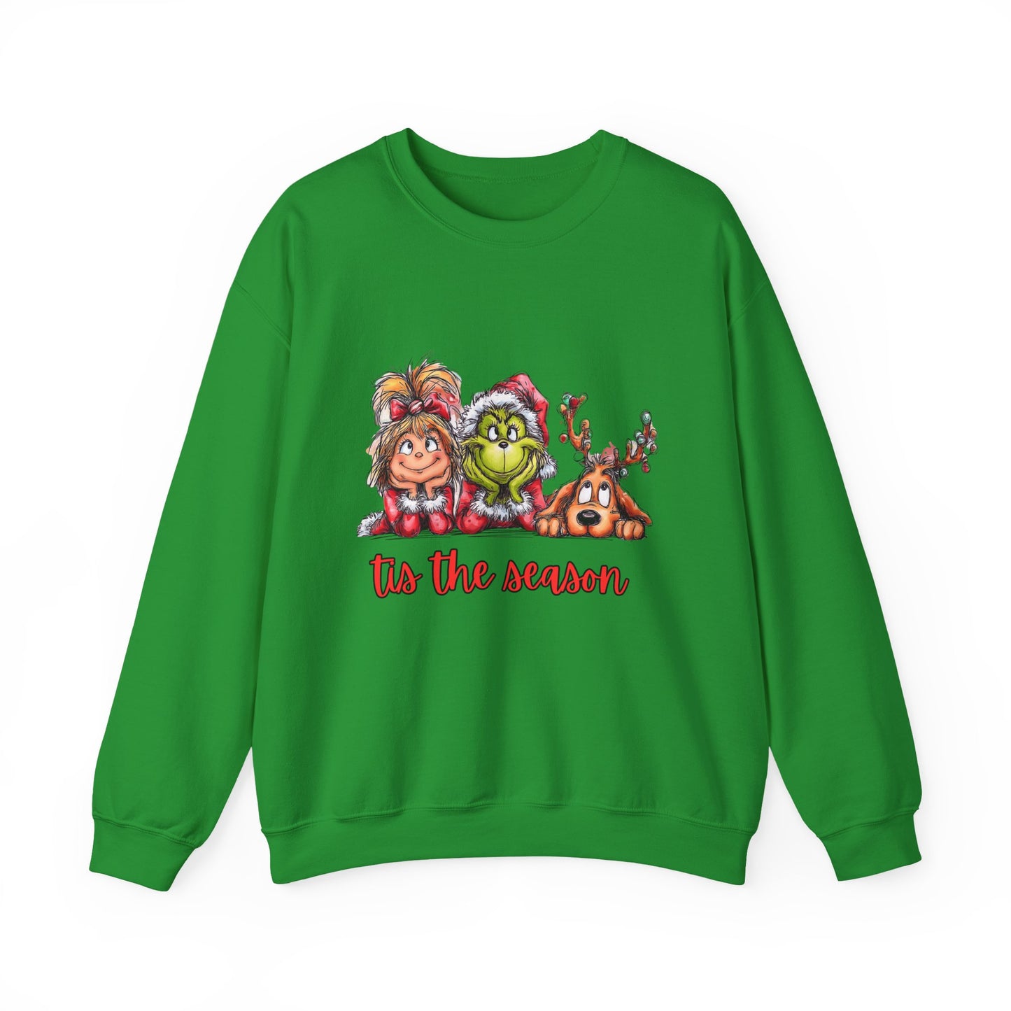 Tis The Season Grinch Unisex Heavy Blend™ Crewneck Sweatshirt